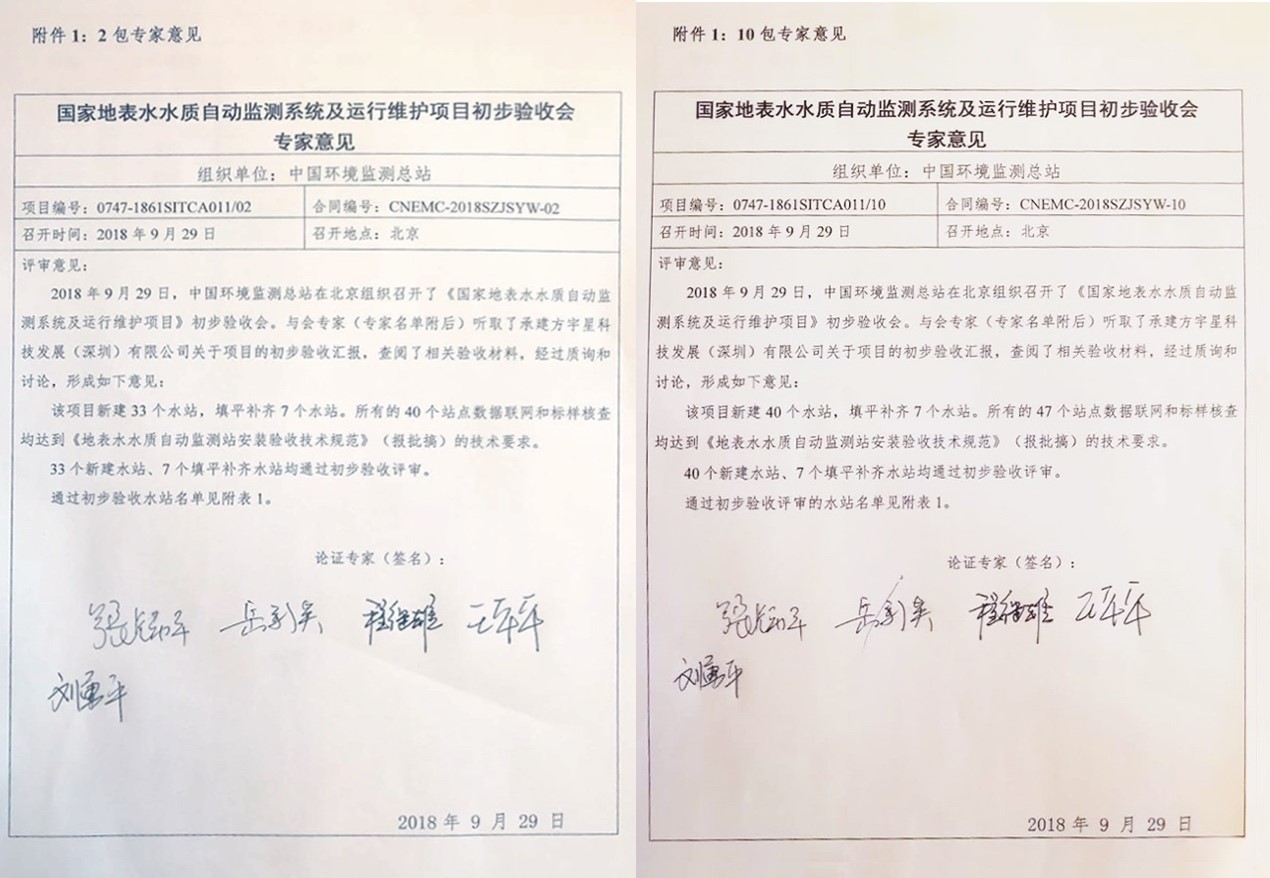 “高尺度、严要求”—欧宝OB环境全资子公司宇星科技顺利通过国度水站项目初验